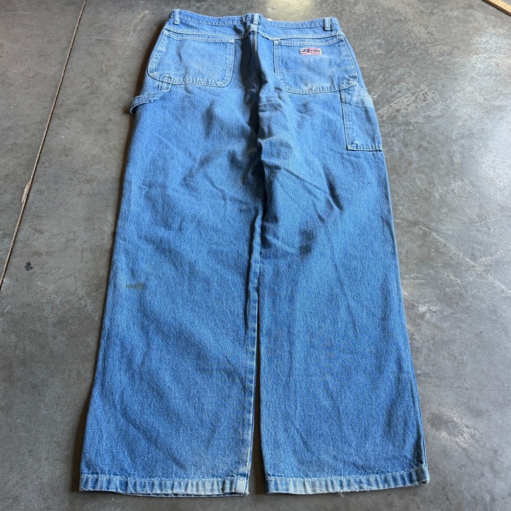 Vintage 90s Y2K Baggy Carpenter Distressed Jeans Liberty Workwear Skater 32x30